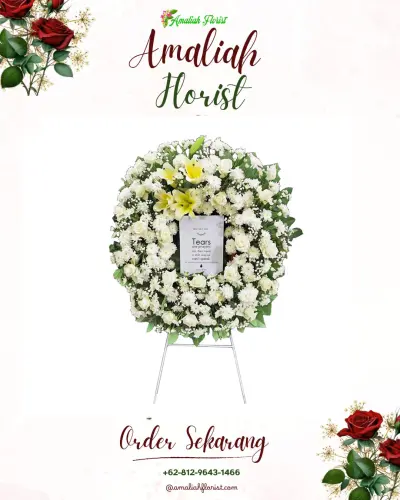 Krans Bunga Duka Cita di Cimanggu Ii